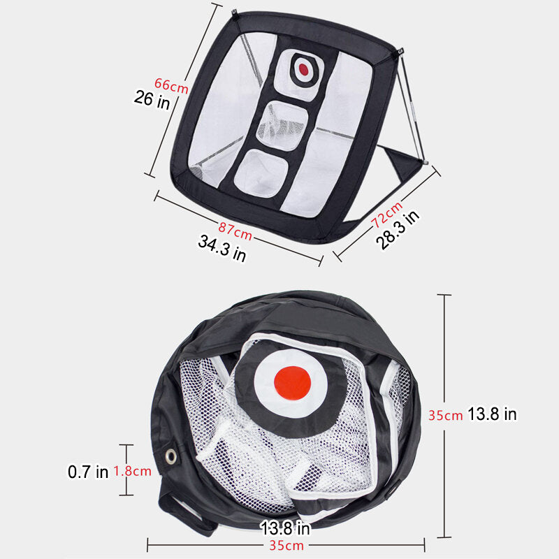 34.3x28.3x26inch Golf Chipping Net Golf Practice Net Golfing Target Exercise Sport Indoor Outdoor