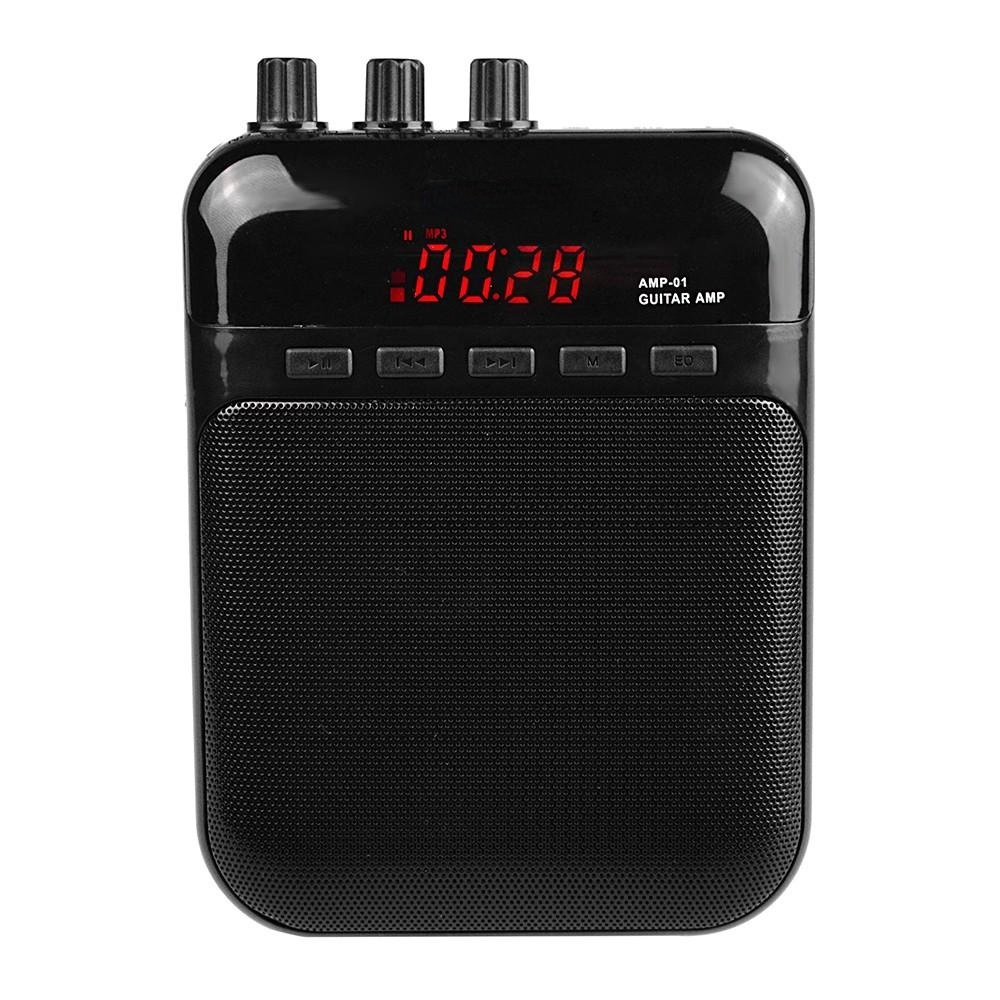 Guitar Amp Recorder Speaker TF Card Slot Compact Portable Multifunction