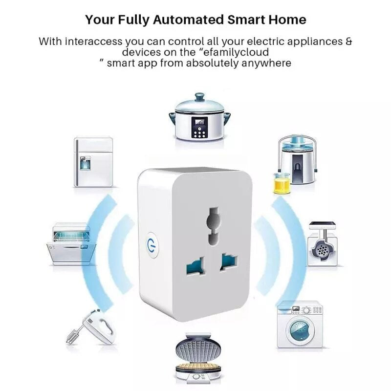 Universal Smart Home Power Socket Plug Basic Wireless WiFi APP Remote Control Timer Switch Powercube US EU UK AU Adapter