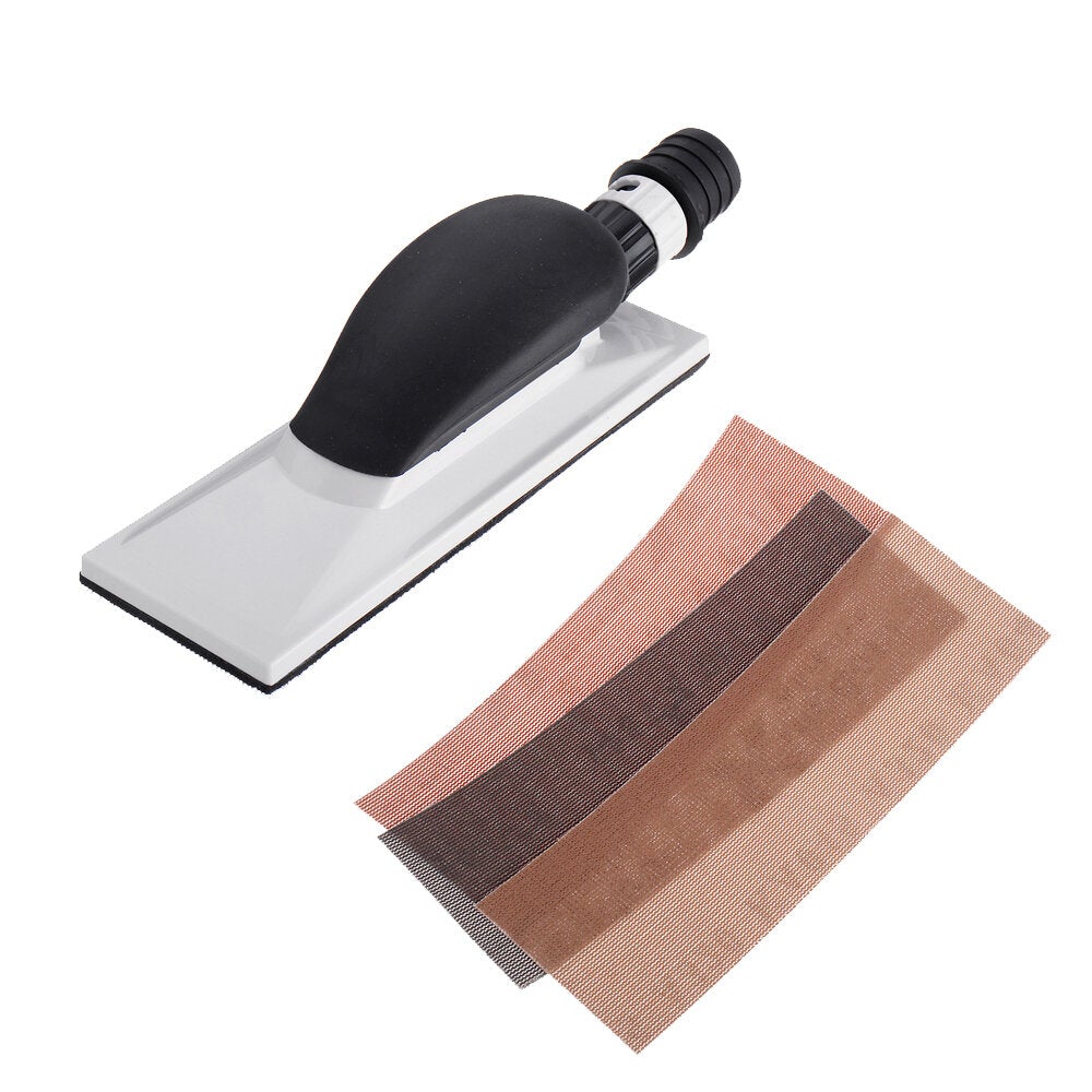 Plastic Vacuum Hand Push Pad Polishing Grinding Plate Sheet Dust Extraction Tool
