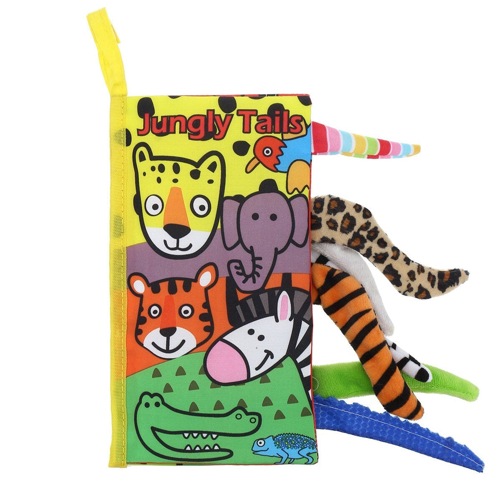 Colorful Three-dimensional Washable Soft Cloth Book Built-in Sound Paper Early Education Toy for Kids Gift