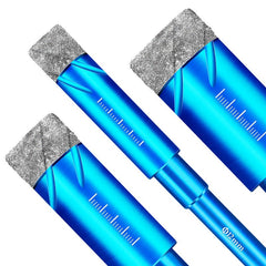 5Pcs 6-16mm Durable Diamond Coated Core Drill Bit Dry Drilling For Glass Marble Granite Quartz Porcelain Ceramics