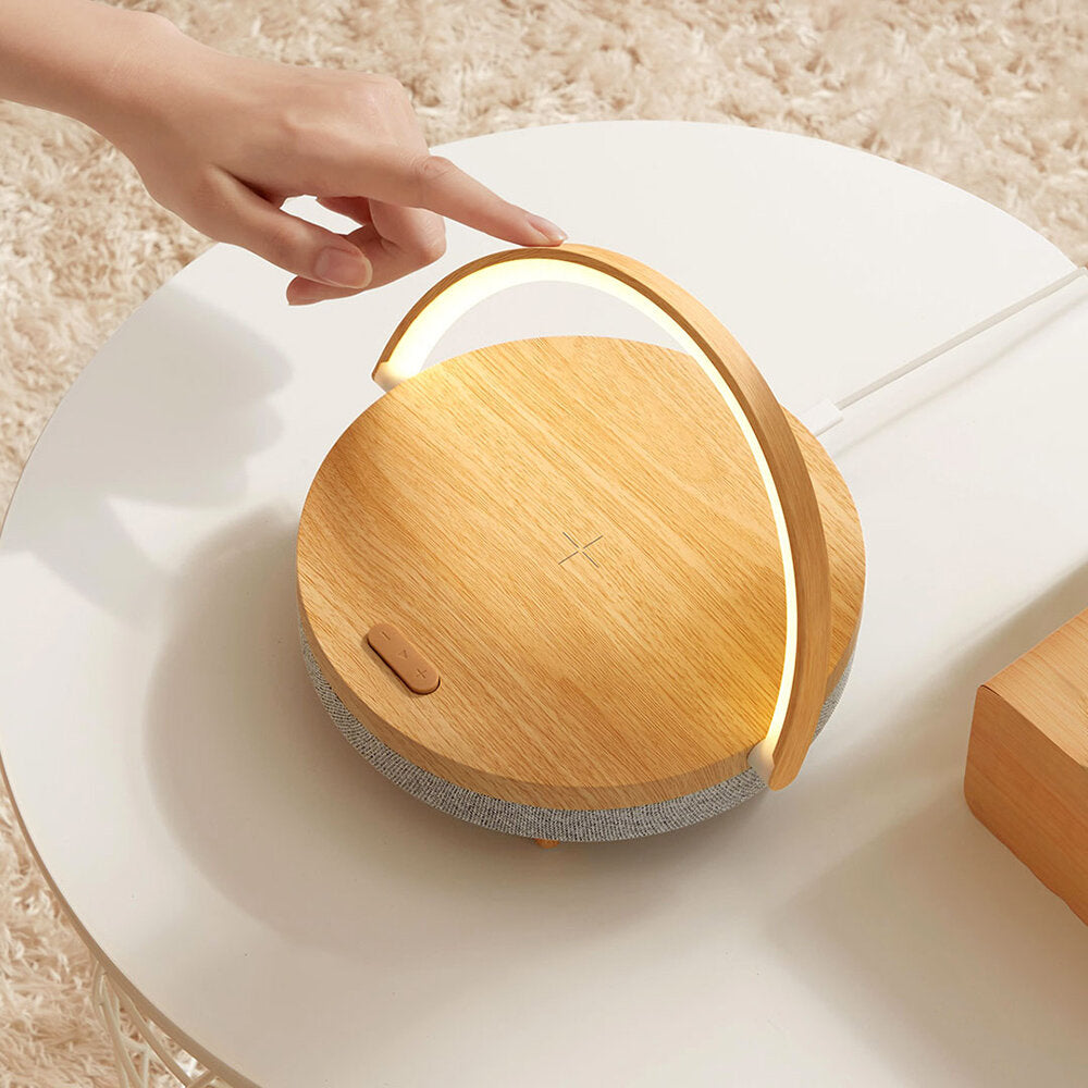 Wireless Charging Music Desk Lamp Three-speed Dimming 5.0 Bluetooth Speaker Type-c Charging Phone Holder