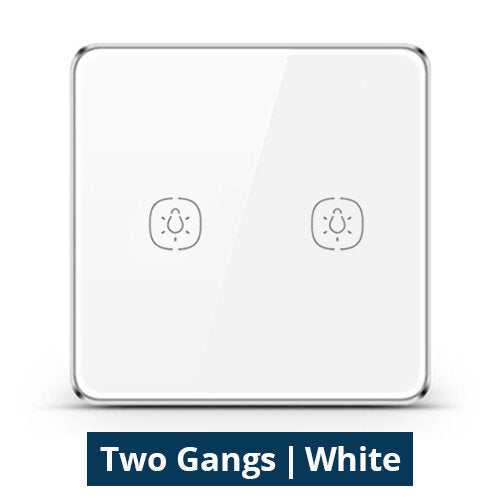 Wireless Remote Switch Work with Tuya Hub One Two Three Gangs Touch Switches Sticker Battery Power 2MQTT deCONZ