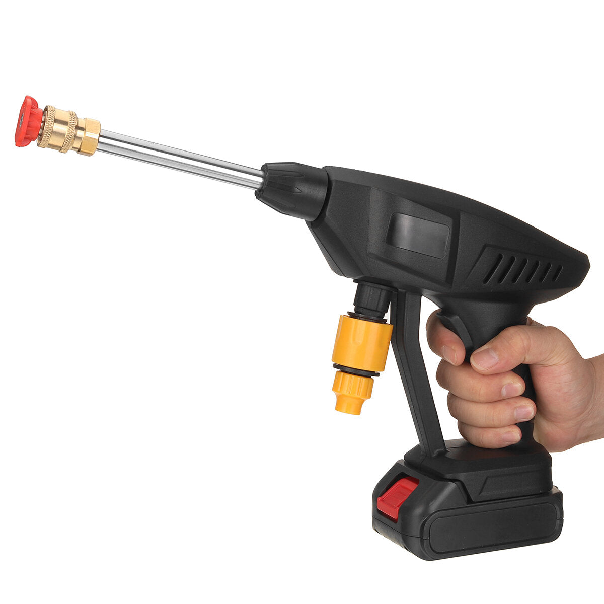 Cordless Electric High Pressure Washer Car Cleaner Water Spray Guns Water Hose Cleaning Washing Machine W/ 1/2 Battery
