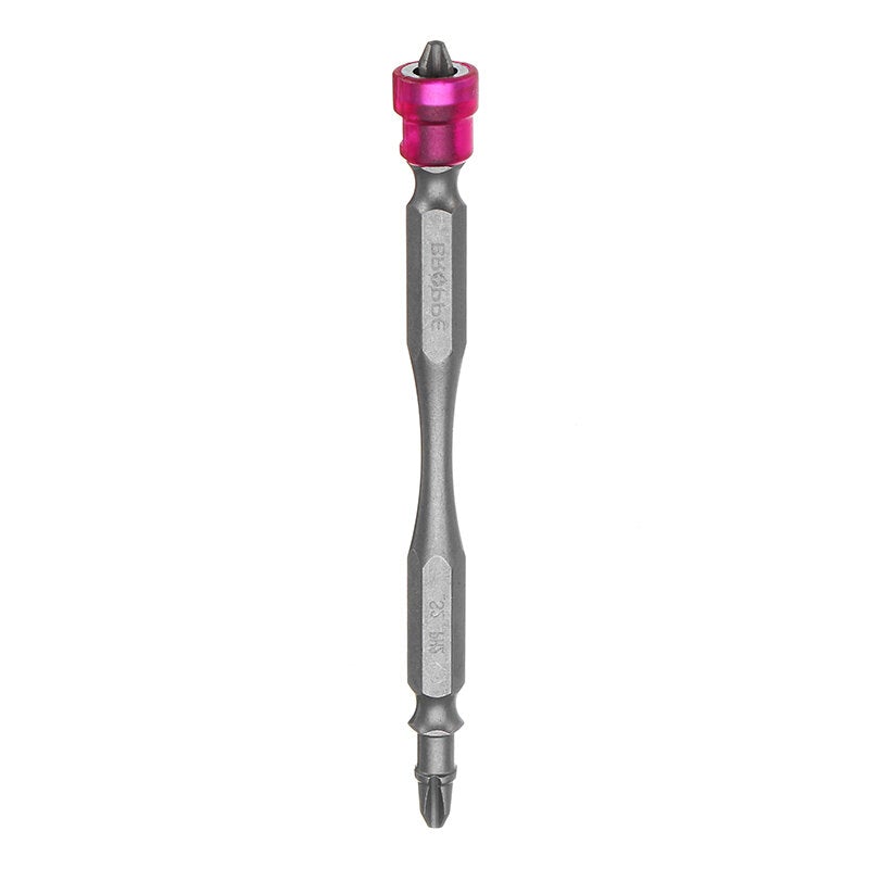 5pcs 100mm Magnetic PH2 Screwdriver Bits ABS Ring 1/4 Inch Hex Shank Drywall Screwdriver
