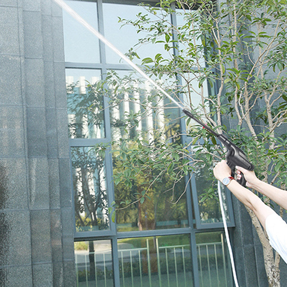 12V Electric Cordless Pressure Cleaner Washer Guns Water Hose Cleaning With Battery