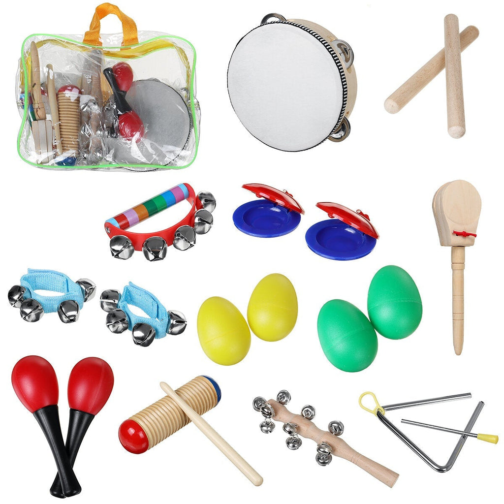 21 Percussion Xylophone Kids Baby Toddler Musical Instrument Toys Band Kit Set