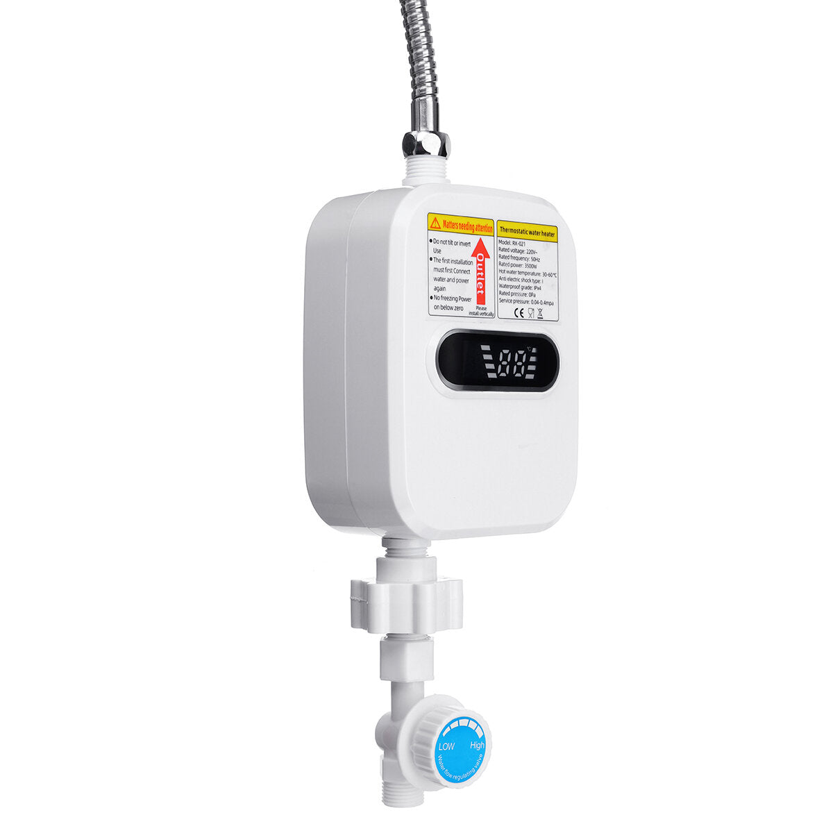 Mini Instant Tankless Electric Shower Hot Water Heater Kitchen Bathroom