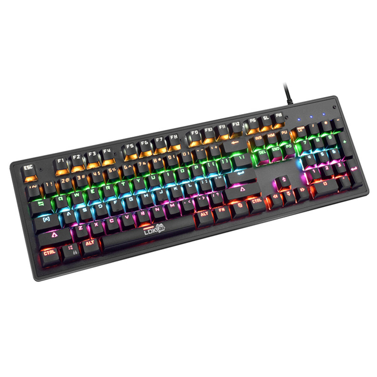 Wired Keyboard & Mouse Set 104 Keys USB Wired LED Breathing Backlit Gaming Keyboard 1200DPI Gaming Mouse for Desktop Computer Laptop PC