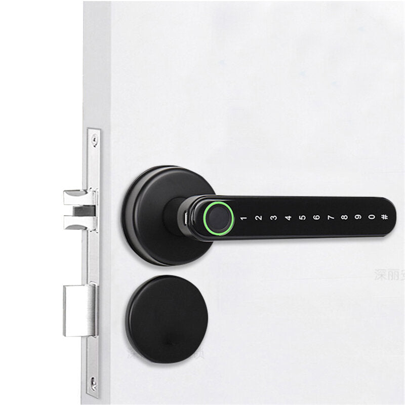 Smart Bluetooth WiFi Door Lock Remote Control Fingerprint Intelligent Electronic Lock Work with APP