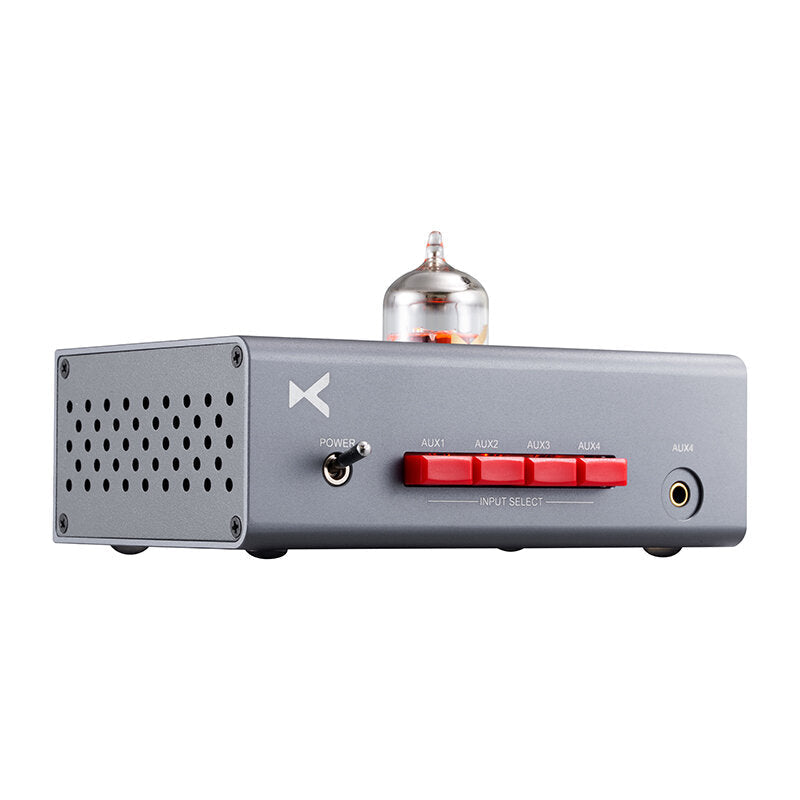 12AU7 Tube Pre-amplifier with 4 AUX Audio Inputs 10HZ~40KHZ 100DB Aluminum Alloy Shell Amplifier
