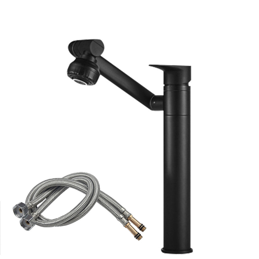 Bathroom Kitchen Basin Faucet 360 Mixer SinkTap Washbasin Single Lever With Hose