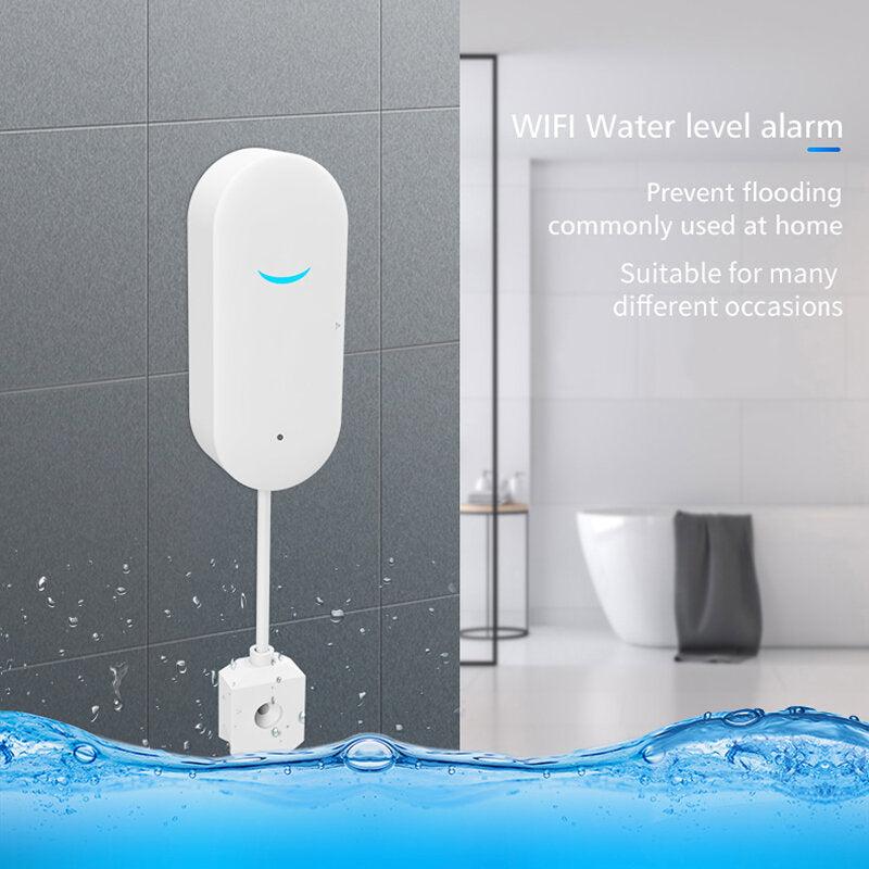 WiFi Water Leakage Sensor APP Remote Control Water Flood Alarm Detector Water Level Alarm For Smart Home