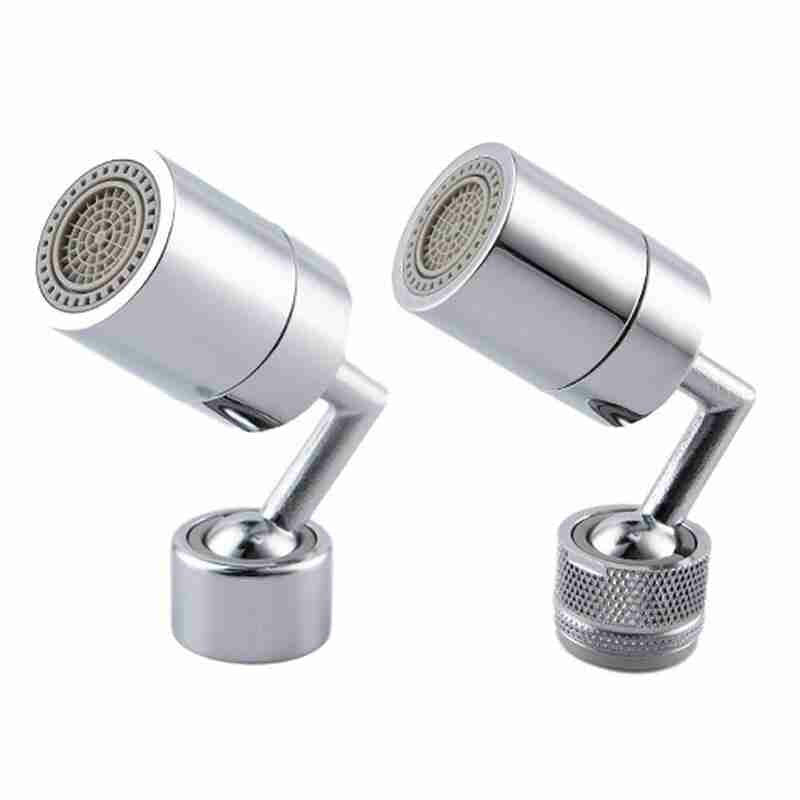 360 Degree Swivel Faucet Universal Rotating Mesh Mouth Anti Splash Head Dual Model Bubbler Faucet Extender for Bathroom Kitchen