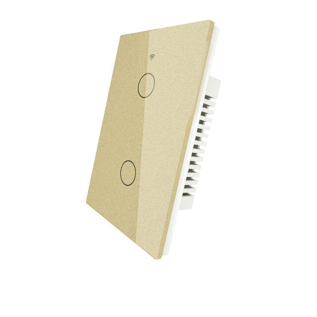 WiFi Smart 1/2/3 Gang Wall Light Switch Glass Panel RF433&Wi-Fi Tuya APP Remote Control Works With Alexa Google Home