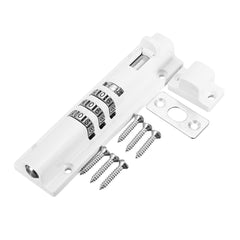 Door Bolt Lock Sliding Combination Code Resettable For Gate Shed Garage Cabinet