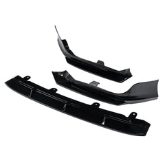 Painted Black Pearl Front Bumper Lip Protector Splitter Kit