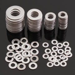105Pcs Metric Flat Washers Stainless Steel Screw Repair Kit M3/M4/M5/M6/M8/M10