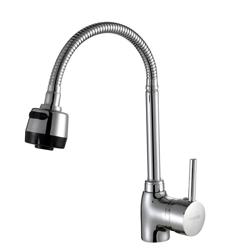 Kitchen Bathroom Single Hole Hot And Cold Universal Faucet