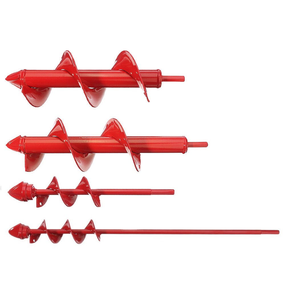 Hard Alloy Head Spiral Auger 4x22/4x45/8x25/8x30cm Non-Slip Flower Bulb Auger Rust Proof Planter Hole Digger Drill Bit