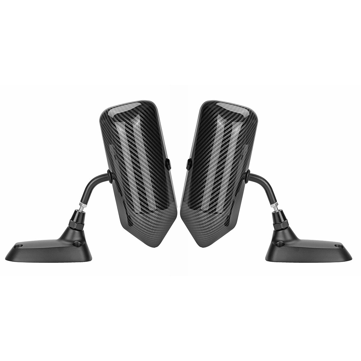 2Pcs Universal F1 Style Car Side Mirror Wing Mirrors Carbon Fiber Look