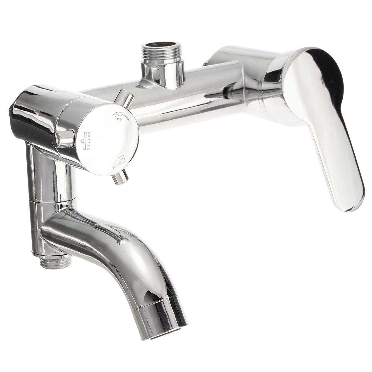 Modern Chrome Bathroom Filler Shower Bath Sink Hand Held Wall Mounted Mixer Tap Faucet