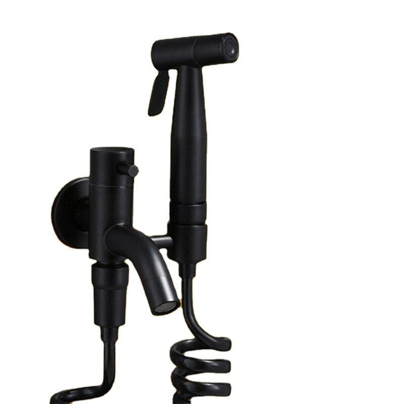 Stainless Steel Handheld Bidet Sprayer for Toilet Diaper Bidets Attachment Dual Function Shattaf with Hose Cleaning Tools Set