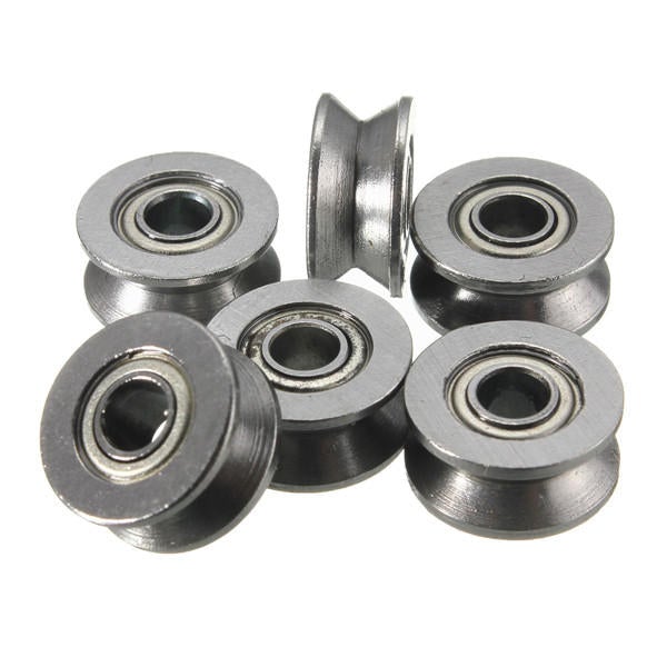 10pcs V Groove Sealed Ball Bearings V Groove 4x13x6mm 1.5mm Deep Ball Bearings