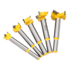 5pc Carbide Tip Forstner Hinge Boring Drill Bit Set for Carpentry Wood Window Hole Cutter Auger Wooden Drilling Dia 15 20 25 30 35mm