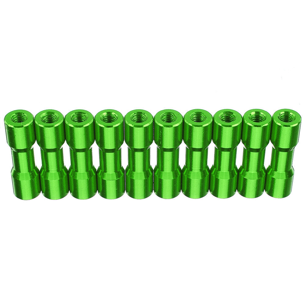 M3AS11 10Pcs M3 20mm Aluminum Alloy Standoff Spacer Round Column MultiColor Smooth Surface
