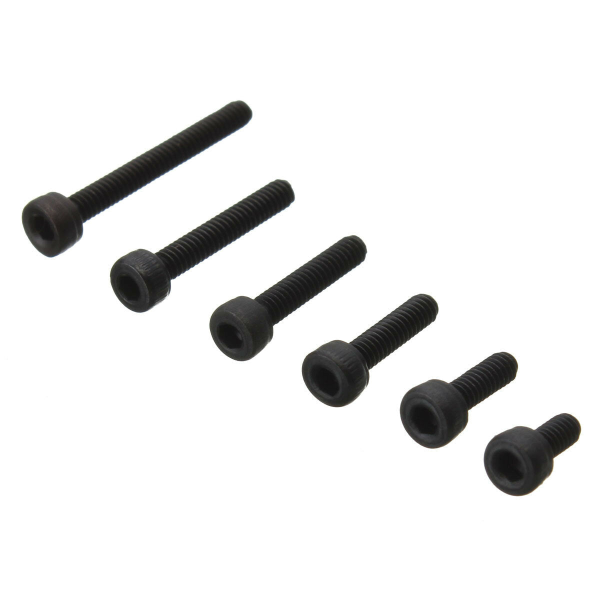 M2 Carbon Steel Allen Bolt 4-16mm Hex Socket Cap Screw Metric Assortment Kit 180pcs