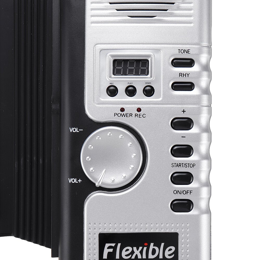 61 Keys Foldable Portable Roll Up Electronic Piano 128 Tones Headphone Output with USB Power Cord