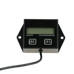 Digital Engine Tach Tachometer Hour Meter Gauge Resettable Inductive for Racing Motorcycle
