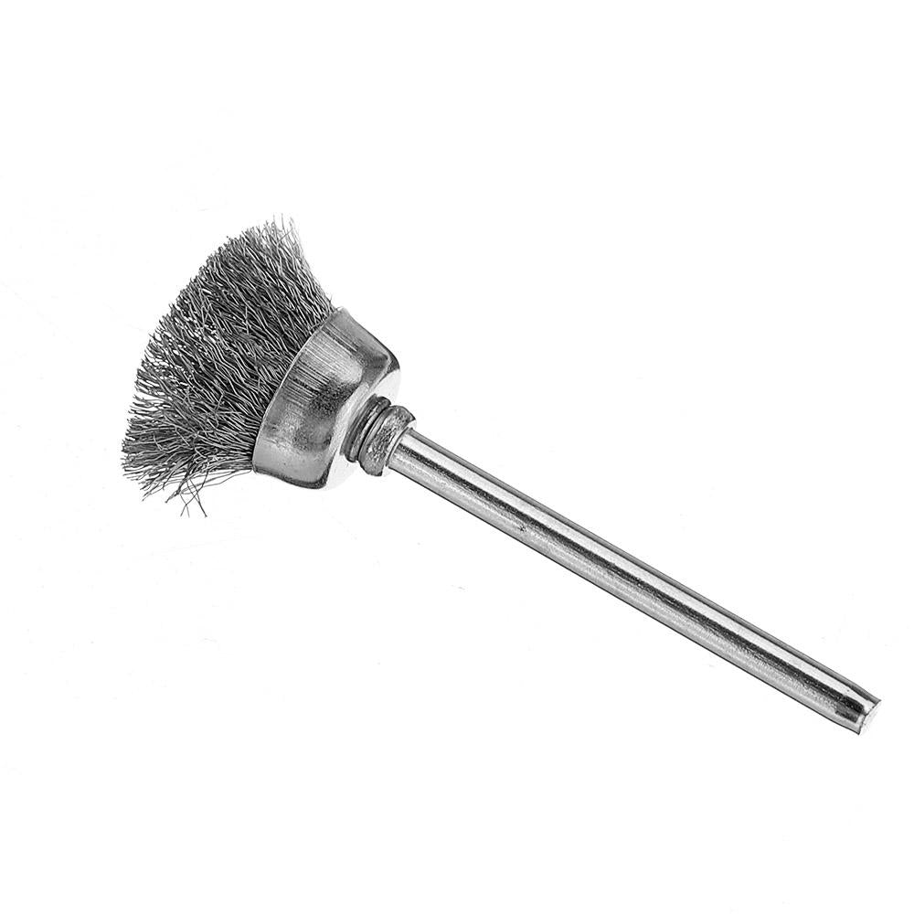 45pcs 3mm Shank Stainless Steel Wire Brush Polishing Wheel for Rotary Tool