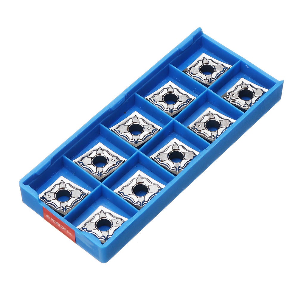 10pcs CNMG120404-AK Carbide Insert MCGNR/L1616H12 Tool Holder Used for Aluminum