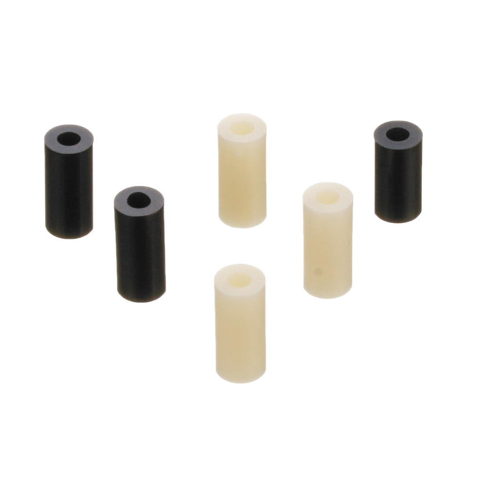 M3NR3 140Pcs M3 Black/White Nylon Round Column Non-Threaded Spacer Hollow PCB Standoff Set