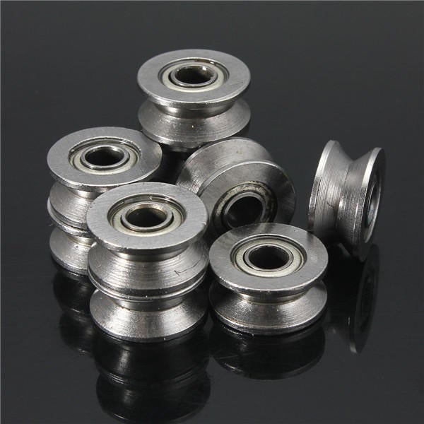10pcs V Groove Sealed Ball Bearings V Groove 4x13x6mm 1.5mm Deep Ball Bearings