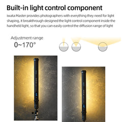 Master Handheld Colorful Full Color Lce Stick LED Video Light OLED Display with 2200mAh Built-in Battery