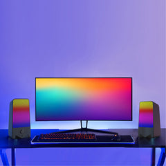 Bluetooth RGB Gaming Speaker 6D Surround Stereo Bass Subwoofer Computer Desktop Speaker