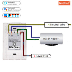 Smart Timing US Wi-Fi Water Heater Switch Mobile Phone Wireless Remote Voice Control Works with Amazon Alexa Google Home