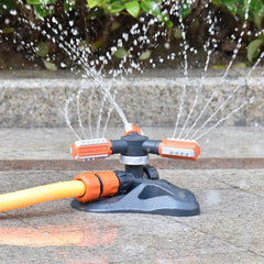 3 Arms Automatic 360 Rotation Lawn Sprinkler Spray Head Garden Irrigation Watering Tool