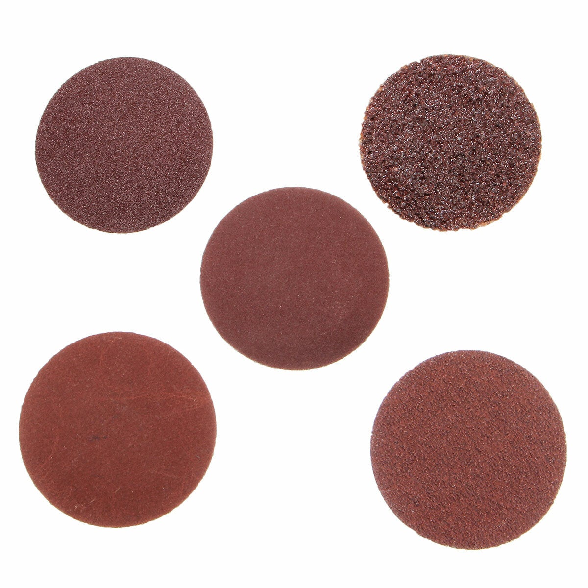 40pcs 2 Inch Roll Lock Sanding Disc 24/60/120/240 Grit Sandpaper Sanding Disc