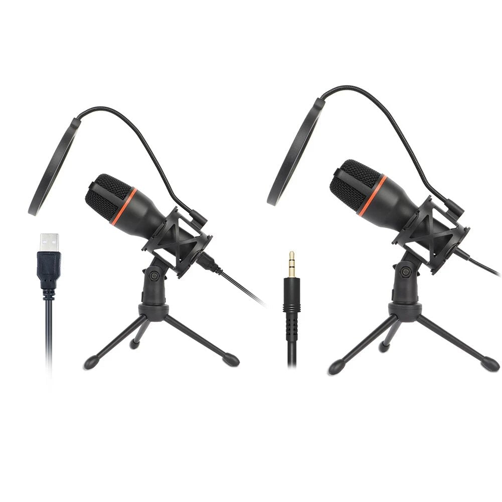 Wired Condenser Microphone Karaoke Recording Vocals Voice Mic for Desktop Computer Windows Studio Singing Gaming Streaming