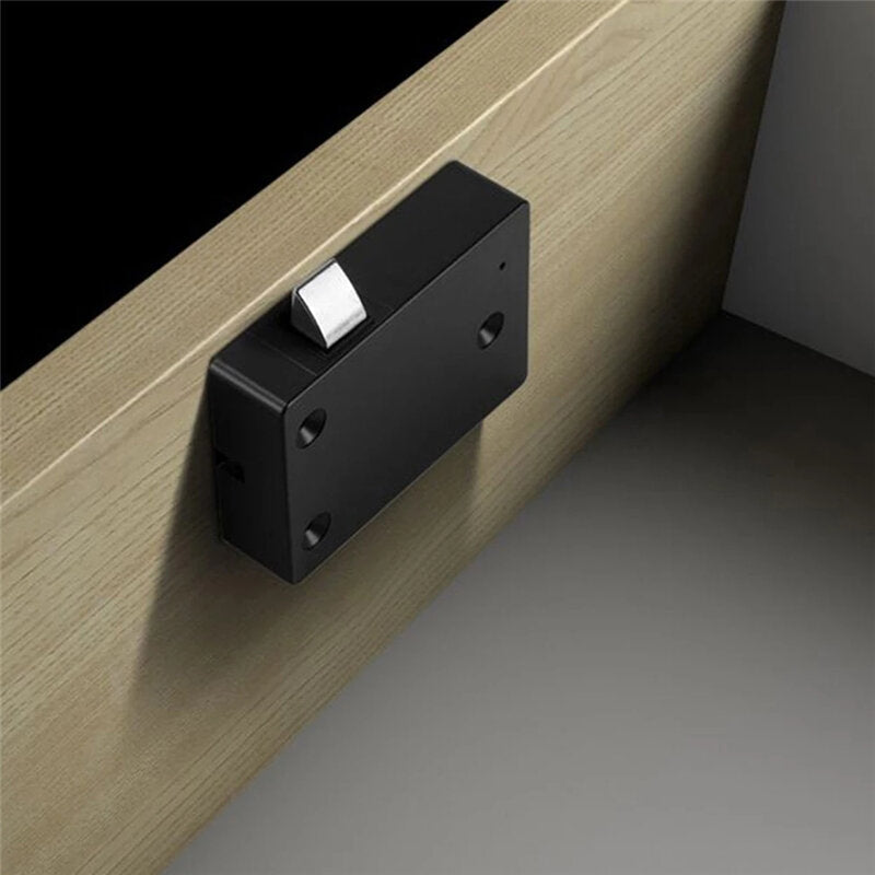 Smart Fingerprint Drawer Lock Black Clothes Storage Smart Fingerprint Drawer Lock Black Wardrobe