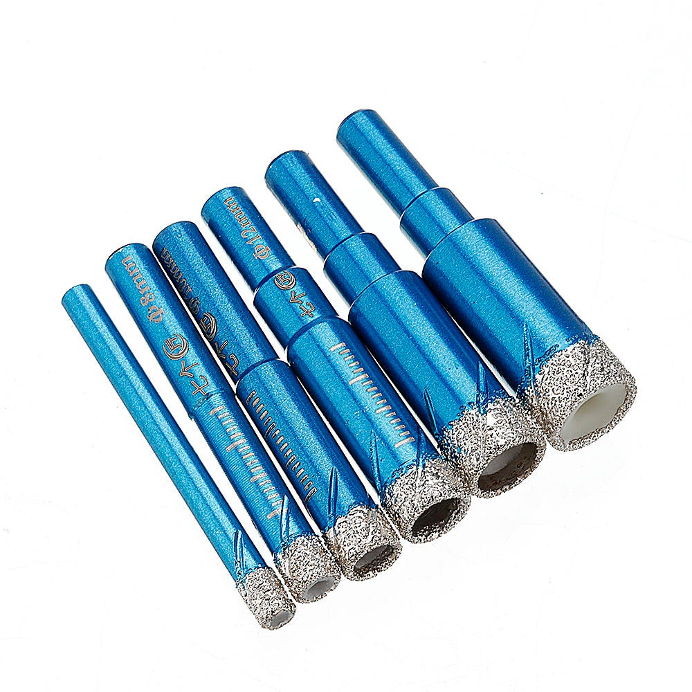 6-16mm Vaccum Brazed Diamond Dry Drill Bits Hole Saw Cutter Round Shank for Granite Marble Ceramic Tile Glass