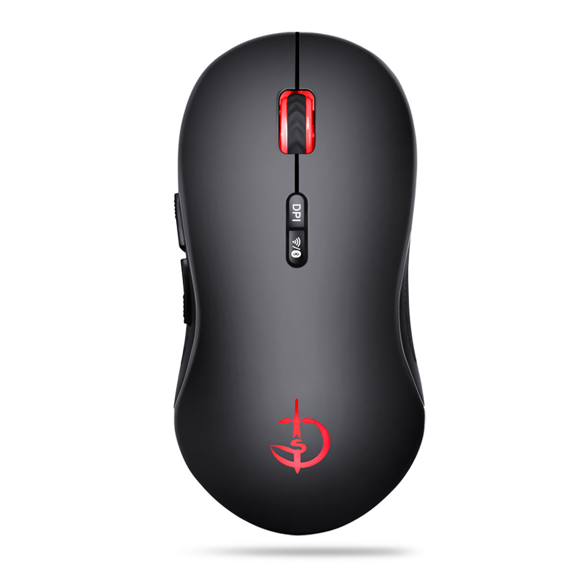 Wireless Mouse 2.4G / Bluetooth Dual Mode Rechargeable 2400DPI Ergonomic Mice For Laptop Computer PC
