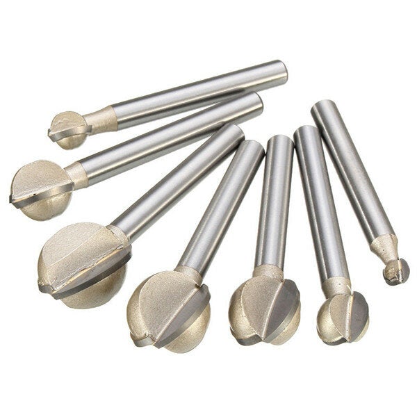6mm Shank 6-20mm Steel Ball Cutter Woodworking Milling Carving Tool
