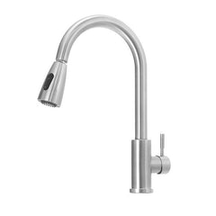 Stainless Steel Hot And Cold Pull Tap Simple Kitchen Sink Faucets