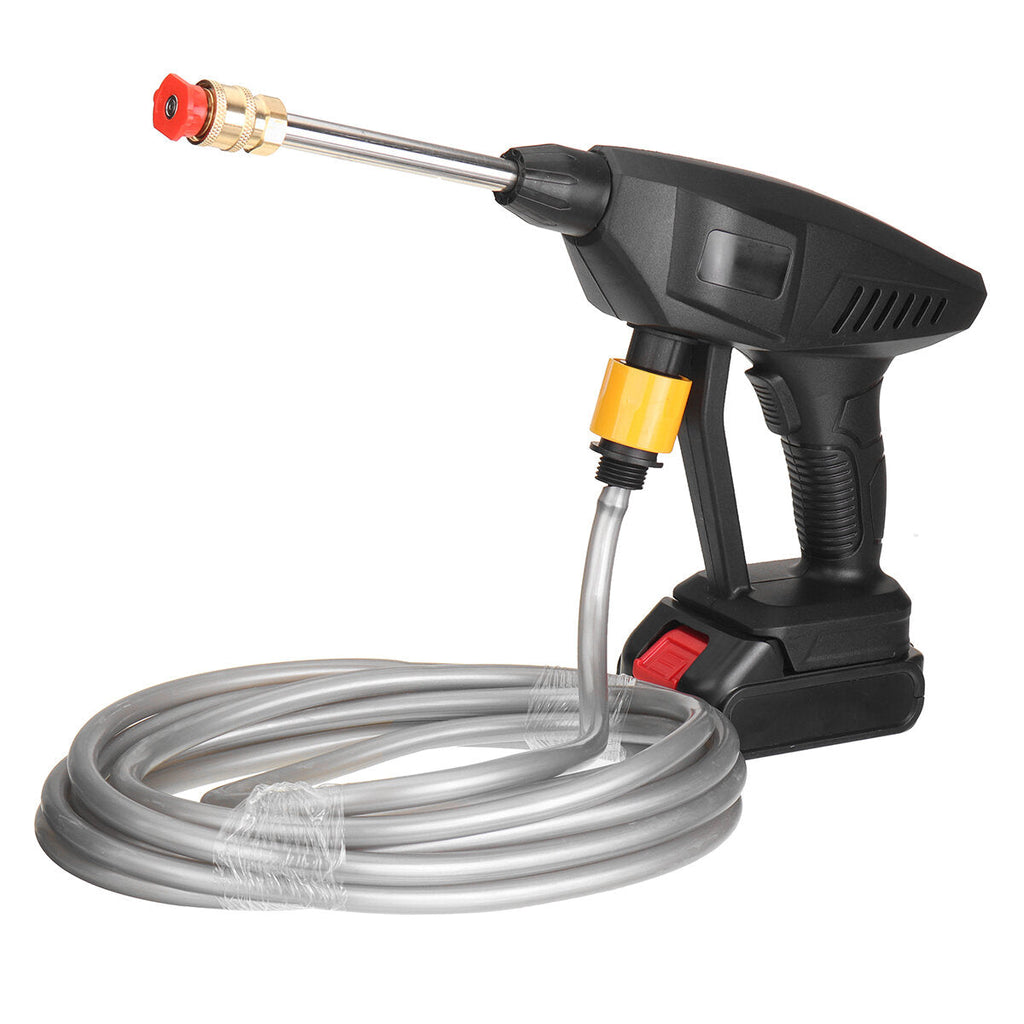 Cordless Electric High Pressure Washer Car Cleaner Water Spray Guns Water Hose Cleaning Washing Machine W/ 1/2 Battery
